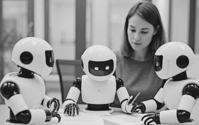 AIグループの概念イメージ｜複数のAIが役割分担して会社のように働く構造